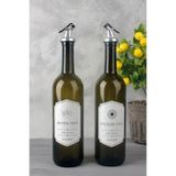 Hane216 2'li Amber Cam Yağlık 750 ml Zeytinyağ Ayçiçek Yağı Şişesi Yağdanlık
