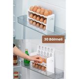 Hane216 3 Katlı Yumurta Kabı Standı 30LU Yumurta Kutusu Buzdolabı Yumurtalık Rafı Düzenleyici Organizer