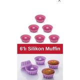 Hane216 6'lı Silikon Muffin ve Mini Kek Kalıbı