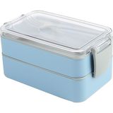 Hane216 Beslenme Kabı Seti & Saklama Kabı & Lunch Box- Titiz - Mavi