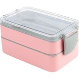 Hane216 Beslenme Kabı Seti & Saklama Kabı & Lunch Box- Titiz - Pembe