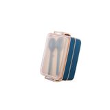 Hane216 Çift Katlı Sızdırmaz Beslenme Kabı - 900 ml Bölmeli Öğrenci ve Yetişkin Lunch Box