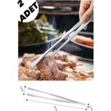 Hane216 Masterchef Pratik Cımbız Maşa Pişirme Cımbızı Çelik Maşa 30CM | Profesyonel Şef Cımbızı - 2 Adet