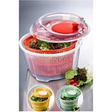 Hane216 Salata Kurutucu Çok Renkli 4.4 Lt Bpa Free Plastik Yuvarlak Salata ve Sebze Kurutucu