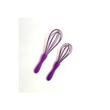 Hane216 Silikon Çırpıcı 2'li Set Mor