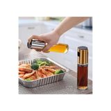 Hane216 Sprey Cam Zeytinyağı Sirke ve Sıvıyağ Şişesi Püskürtmeli Airfryer Pişirme Öncesi Yağdanlık 100 ml