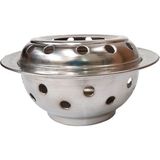 Hanedan Bakır Osmanlı Çaydanlık Isıtıcı 22 cm Düz - 1 Adet - Gri