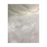 Hanedan Kumaş Yumuşak Ve Uzun Tüylü Peluş Kürk Kumaş Beyaz 50X150 Cm