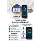 Hanedanev 10 Metre App Kontrollü Rgb LED Şerit Işık - Müzik Ses Sensörlü Işık Zinciri, Zamanlayıcı Dekorasyon