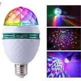 Hanedanev Disco Topu Renkli LED Döner Başlıklı Disko Topu Ampul Gece Lambası 3 Watt E27 Duylu - RGB