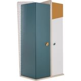 Hanedanev Rengarenk Stone 2 Kapaklı Gardrop - Ahşap