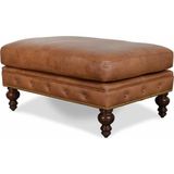 Hanel Mobilya Chester Dikdörtgen Puf - 100 x 60 cm - Kahverengi