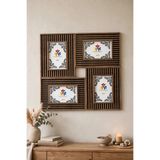 HANEM 4'lü 10x15 Kolaj Dekoratif Fotoğraf Çerçevesi & Ahşap MDF