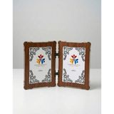 Hanem Çerçeve Mdf Ahşap Dikey 15X21 Menteşeli Dekoratif Fotoğraf Çerçevesi - Kahverengi