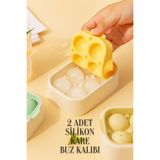 hanemlife 2 Adet Silikon Yapışmaz 6’lı Buzluk Bas Çıkar Buzluk Kabı suluk sabun kalıbı Kokteyl Sunum mum Kalıbı