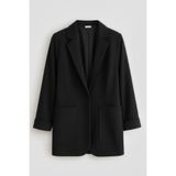 Hanezza Kadın Blazer Ceket | Siyah | Büyük Beden | 7 Renk | Takım Elbise Uyumlu