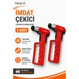 HANGAST 2 ADET İmdat Çekici Acil Çıkış Çekici Cam Kırma Çekici Asacaklı İmdat Çekici Oto Acil Çıkış Çekici Cam Kırıcı