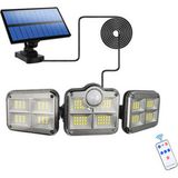 Hangast Solar Güneş Enerjili 122 Ledli Hareket Sensörlü Bahçe Aydınlatma Sokak Lambası Solar - Beyaz
