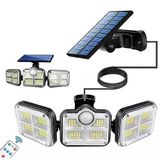 Hangast Solar Güneş Enerjili 122 Ledli Hareket Sensörlü Bahçe Aydınlatma Sokak Lambası Solar [Enerji Sınıfı A+++]