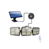 HANGAST Solar Güneş Enerjili 122 Ledli Hareket Sensörlü Kumandalı Bahçe Balkon Aydınlatma Sokak Lambası