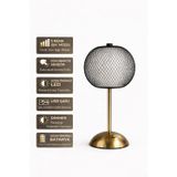 HANGAST Tel dekoratif gold masa ve gece lambası Led abajur