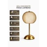 HANGAST Tel dekoratif siyah masa ve gece lambası Led abajur