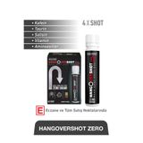 HANGOVERSHOT ZERO Kafein, Taurin, Vitamin ve Aminoasitler İçeren Gıda Takviyesi – 4 Shot