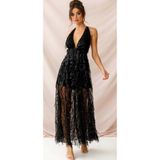Hanife Glam Couture Hanife Glam saçaklı pullu elbise