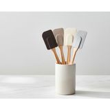 Hanım Ev Ahşap Görünümlü Silikon Spatula 4 Lü