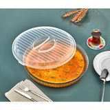 Hanım Ev Borcam Şeffaf Yuvarlak Kapağı 32 cm Plastik Malzeme ile Çok Amaçlı Kullanım İçin Uygun