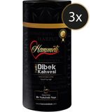 Hanımeli 3 Adet 1kg Dibek Kahvesi Hanımeli Dibek - Türk Kahvesi - 1 Adet