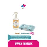 Hanımeli Oda Kokusu 500 ml | Clean & Cool Serisi Premium Yüzey Temizlik Havlusu Orkide Dokunuşu 1X100(100 YAPRAK)