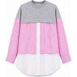 HANIQA Dugme Detaylı Gömlek - Pembe - 50