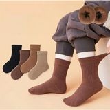 hankarayel Unisex Çocuk Termal Kışlık Havlu Çorap 4'çift - 27 - 30 - Asorti