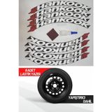 Hankook Motosiklet Ve Otomobil Araç 3d Oto Lastik Yazısı Sticker Arma 8 Adet