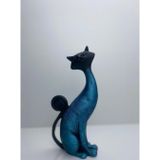 Hanlar Home Dekoratif Kedi Biblo Tekli Obje Heykel Ev ve Ofis Dekorasyon Aksesuar