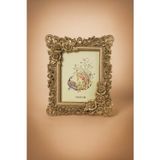 Hanlar Home Dekoratif Resim Çerçevesi Gül Motifli Gülşah Çerçeve 15x20 cm Vizon