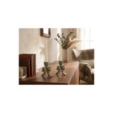 Hanlar Home Vintage Fiyonk Motifli Şamdan 2'li Set Salon Objesi 10X7