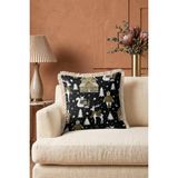 Hanna Home Dekoratif Kırlent Kılıfı Vahşi Hayvan Desenli Saçaklı Kırlent Yatak Odası Dekoru 43X43 cm - Çok Renkli - 43 x 43 cm