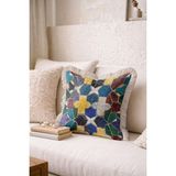Hanna Home Dekoratif Yastık Kılıfı Geometrik Yatak Odası Dekoru Saçaklı Saçaklı Kırlent 43X43 cm - Çok Renkli - 43 x 43 cm