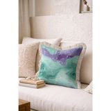 Hanna Home Dekoratif Yastık Kılıfı Mermer Desenli Yastık Kılıfı Oturma Odası Kırlenti 43X43 cm - Çok Renkli - 43 x 43 cm