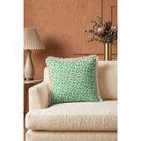 Hanna Home Dekoratif Yastık Kılıfı Yeşil Geometrik Desenli Yastık Kılıfı Oturma Odası Kırlenti 43X43 cm - 43 x 43 cm