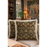 Hanna Home Kırlent Kılıfı Aslan Figürlü Hayvan Desenli Saçaklı Kırlent Kılıfı Saçaklı Kırlent Yatak Odası Dekoru 43X43 cm - Çok Renkli - 43 x 43 cm