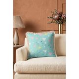 Hanna Home Kırlent Kılıfı Çiçekli Saçaklı Kırlent Kılıfı Kırlent Kılıfı Yatak Odası Dekoru 43X43 cm - Çok Renkli - 43 x 43 cm