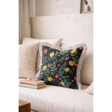 Hanna Home Kırlent Kılıfı Hayvan Desenli Saçaklı Kırlent Kılıfı Saçaklı Kırlent Yatak Odası Dekoru 43X43 cm - Çok Renkli - 43 x 43 cm