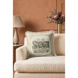 Hanna Home Saçaklı Kırlent Kılıfı Sloganlı Dekoratif Yastık Kılıfı Yatak Odası Dekoru 43X43 cm - Çok Renkli - 43 x 43 cm
