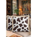 Hanna Home Saçaklı Kırlent Kılıfı Toprak Kahverengi Dekoratif Yatak Odası Dekoru Saçaklı Yastık Kılıfı 43X43 cm - 43 x 43 cm