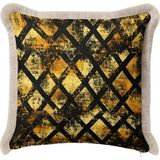 Hanna Home Saçaklı Yastık Kılıfı Geometrik Desenli Kırlent Kılıfı Yatak Odası Dekoru 43X43 cm - Çok Renkli - 43 x 43 cm