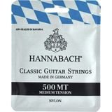 Hannabach 500MT Klasik Gitar Teli Seti (Başlangıç/Orta - Gitar Aksesuarı) | Medium Tension (Orta Sertlik), Naylon 815 Se