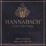 Hannabach 7287Ht Klasik Gitar 3'Lü Bas Tel Seti (Profesyonel - Yedek Bas Takımı) | High Tension (Sert), Sadece 4-5-6. Teller (E-A-D), Gümüş Kaplama Özel Sarım | Ölçüler: 4/4 Standart Klasik Gitar Uyum